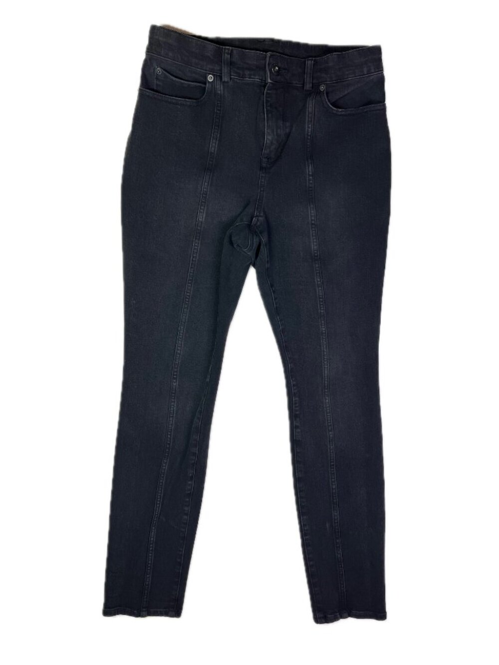Duluth Trading Co. Size 8 Reg Black Jean-Netics High Rise Slim Leg Jeans 55839